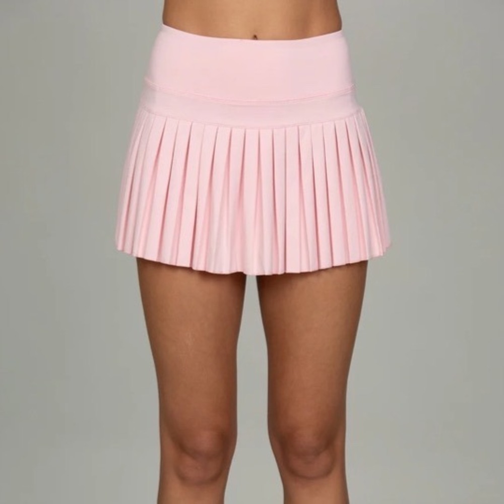 Gold Hinge Pleated Tennis Skort Almond Blossom‎ Pink 15" XL New With Tags